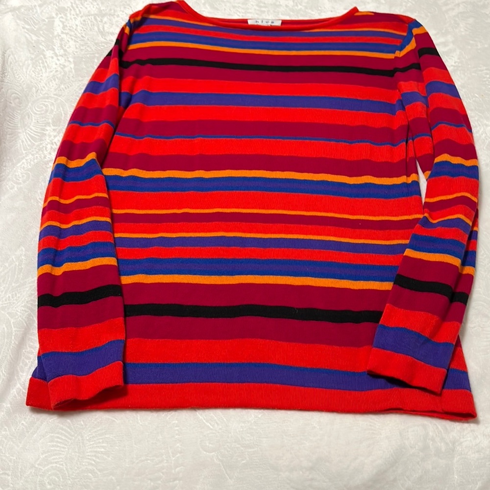 Blue sweater 100% cotton made in Peru